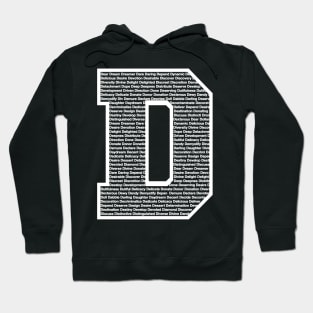 D White Hoodie